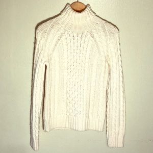 J.Crew Cream Turtleneck Sweater